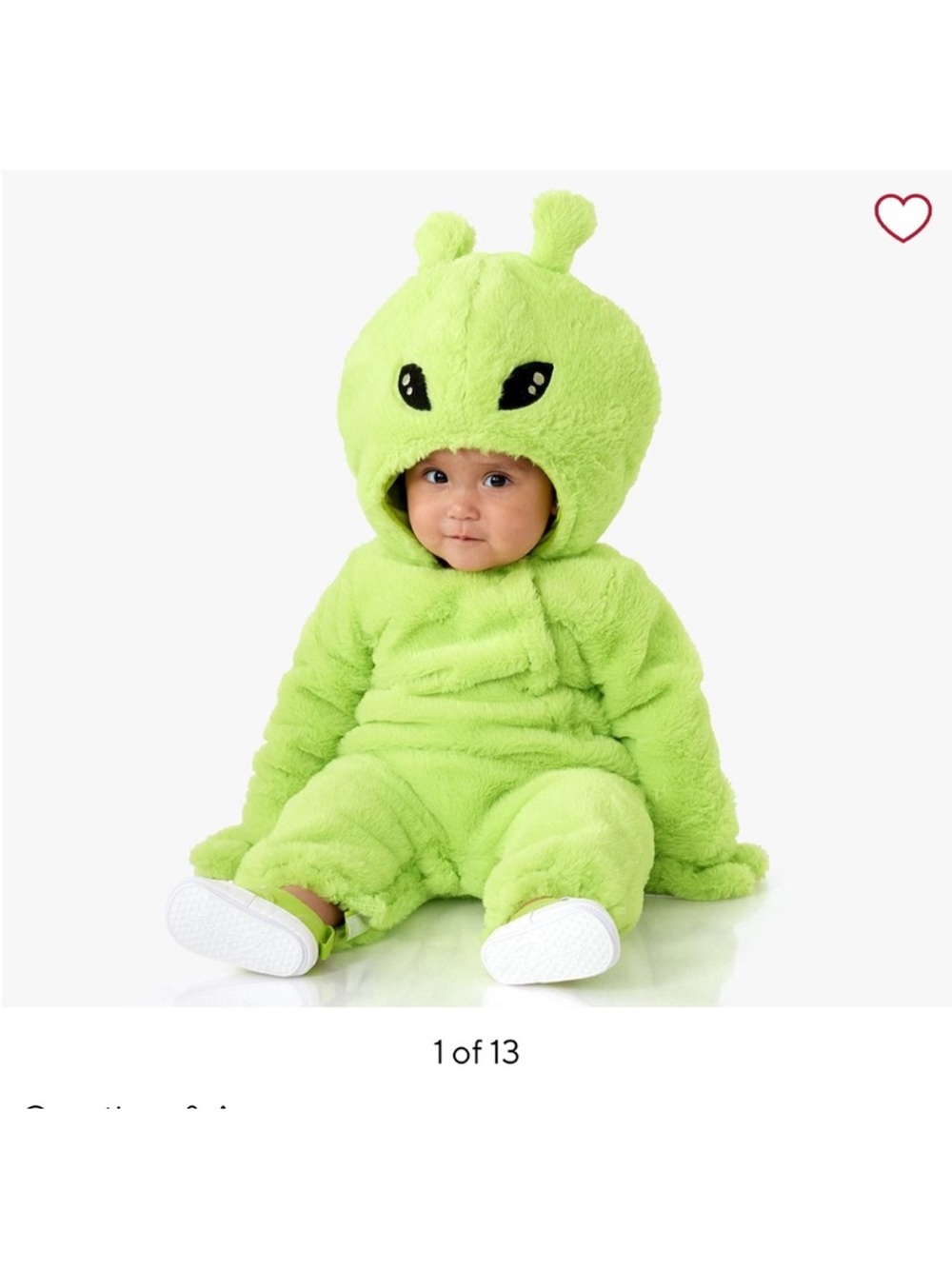 Pottery Barn Kids baby Alien costume! 12-24mo